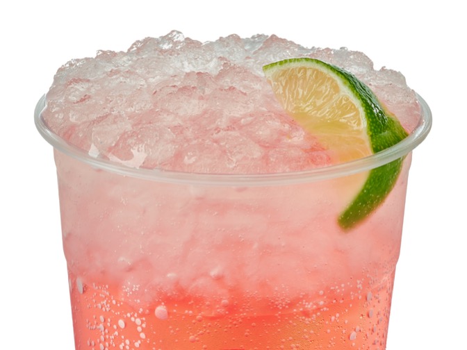 Swig Riptide Sprite with cranberry, raspberry puree, fresh lime, 140-590 cal, $3.00.