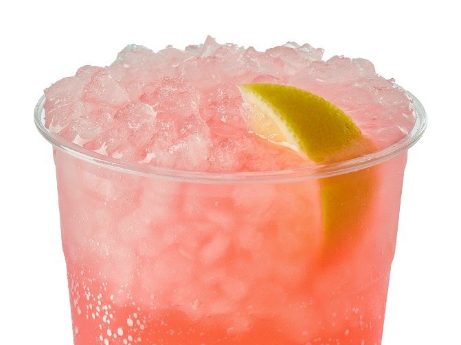 Swig Summer Splash blended Reviver Energy with Sprite, peach puree, vanilla cream, 250-500 cal, $3.49.