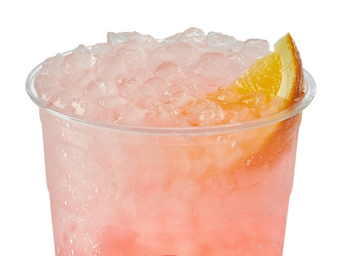 Swig Pretty in Pink water with guava, grapefruit, fresh orange, 50-140 cal, $2.70.