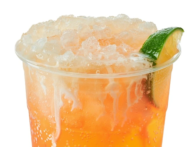 Swig Dew Gooder Mountain Dew with pineapple, fresh lime, raspberry puree, coconut cream, 170-650 cal, $3.70.
