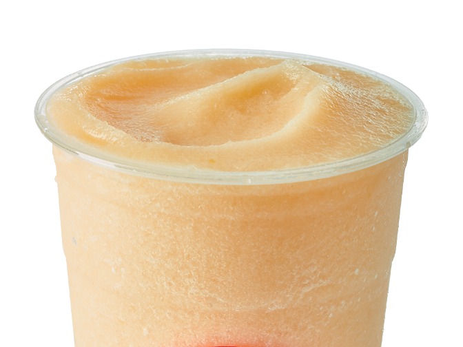 Swig Peaches n Cream blended Reviver Energy with Sprite, peach puree, vanilla cream, 250-500 cal, $3.49.