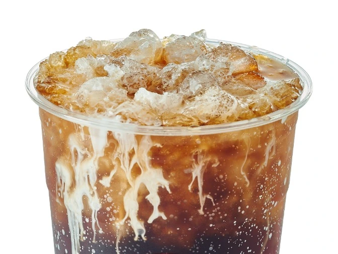 Swig Happy Camper Root Beer with toasted marshmallow, half & half, 130-460 cal, $2.60.